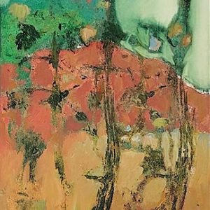 Ref.8700-20--Autour-des-arbres-III,-huile-sur-toile,-41x27cm(6P)