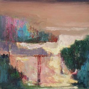 Ref.9541-21-La-Seine-II,-huile-sur-toile,-30x30cm