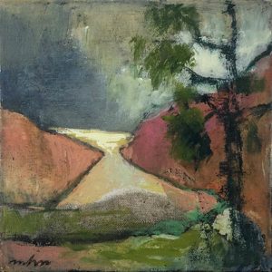 Ref.9549-21--La-Seine-IV,-huile-sur-toile,-20x20cm