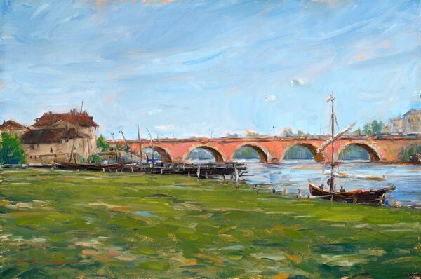 Bergerac Gabares and the old bridge